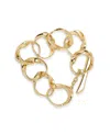 Robert Lee Morris Soho Sculpted Link Bracelet In Gold