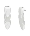 Robert Lee Morris Soho Silver Leaf Layered Linear Earrings In Silver