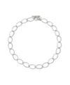 Robert Lee Morris Soho Silver Link Collar Necklace In Silver