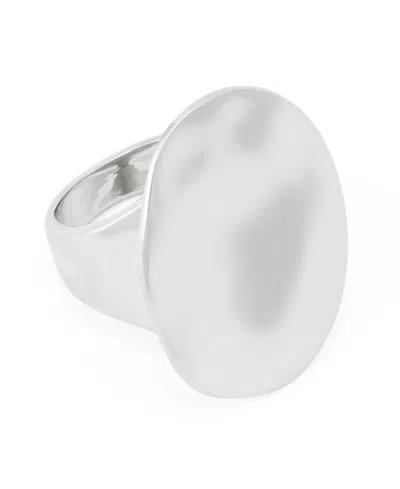 Robert Lee Morris Soho Silver Sculpted Oval Cocktail Ring