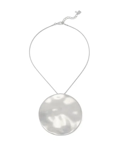 Robert Lee Morris Soho Silver Vintage Medallion Pendant Necklace In Yellow