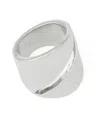 Robert Lee Morris Soho Silver Vintage Openwork Statement Band Ring In White