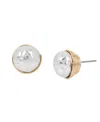 Robert Lee Morris Soho Two-tone Bead Stud Earrings In Two-tone
