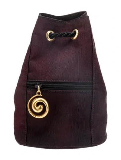 Pre-owned Robert Lee Morris Solid Canvas Bag In Purple