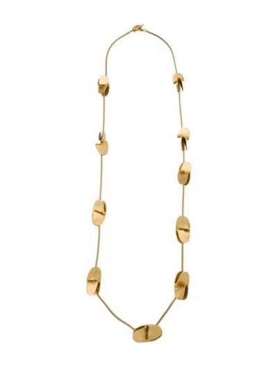 Pre-owned Robert Lee Morris Station Necklace, 48" In Multicolor