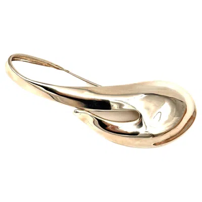 Pre-owned Robert Lee Morris Sterling Silver Saxophone Brooch In Multi