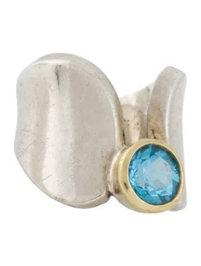 Pre-owned Robert Lee Morris Topaz Cocktail Ring In Multi