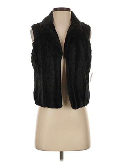 Robert Louis Faux Fur Vest In Black