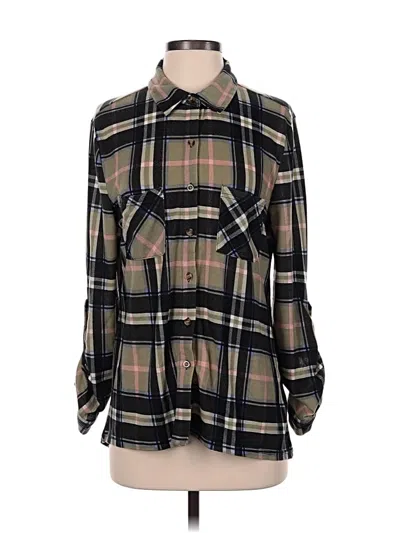 Pre-owned Robert Louis Long Sleeve Blouse In Black