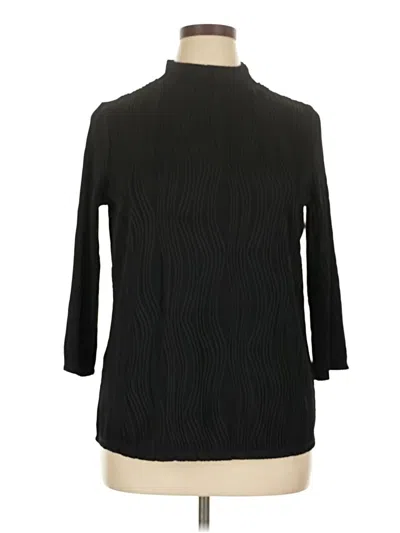 Pre-owned Robert Louis Long Sleeve Turtleneck In Black