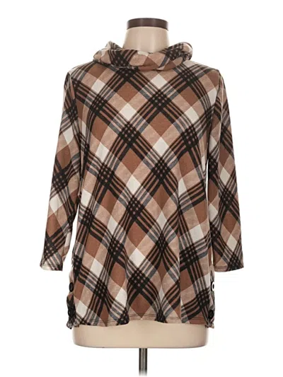 Pre-owned Robert Louis Poncho In Brown