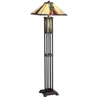Robert Louis Tiffany 59 1/2" Ranier Mission Night Light Floor Lamp