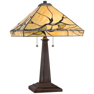 Robert Louis Tiffany Budding Branch 24" Tiffany-style Glass Table Lamp