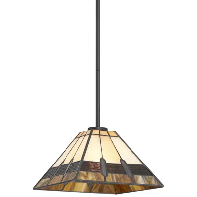Robert Louis Tiffany Estele 10" Wide Art Glass Mini Pendant Light