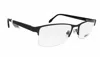 Robert Mitchel Men's Eyeglasses Frames Rmxl6001 Half Rim In Black
