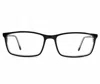 Robert Mitchel Men's Eyeglasses Frames Rmxl7001 Bk/cr Rectangular Full Rim In Black/crystal