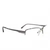 Robert Mitchel Men's Rm1009 Rectangular Eyeglasses In Grey In Metallic