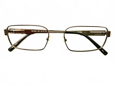 Robert Mitchel Men's Rm4003 Rectangle Eyeglasses In Grey In Brown