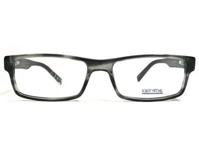 Robert Mitchel Men's Rm5007 Rectangle Eyeglasses In Black In Green