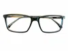 Robert Mitchel Men's Rmxl6000 Square Eyeglasses In Black In Black
