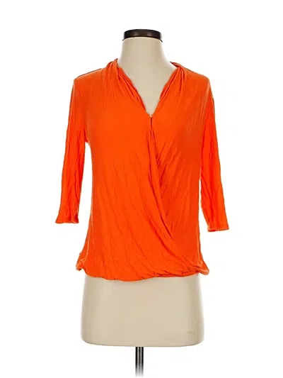 Pre-owned Robert Rodriguez 3/4 Sleeve Blouse In Orange