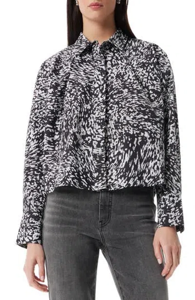 Robert Rodriguez Adara Long Sleeve Button-up Shirt In Black