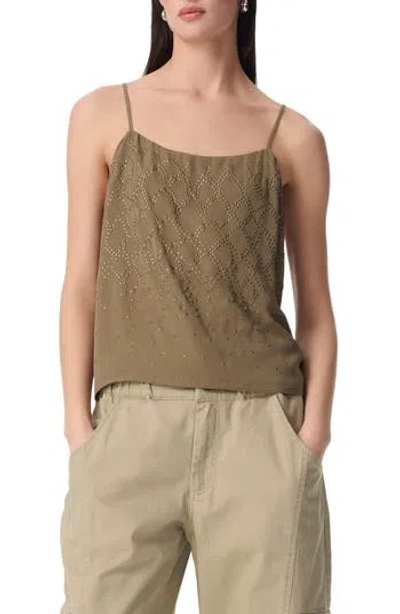 Robert Rodriguez Brennan Embellished Camisole In Brown