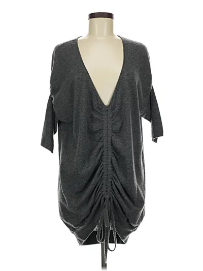 Pre-owned Robert Rodriguez Cashmere Cardigan Sweater In Gray