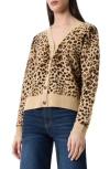 Robert Rodriguez Clio Crystal Embellished Crop Cardigan In Animal Print