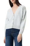 Robert Rodriguez Clio Crystal Embellished Crop Cardigan In Gray