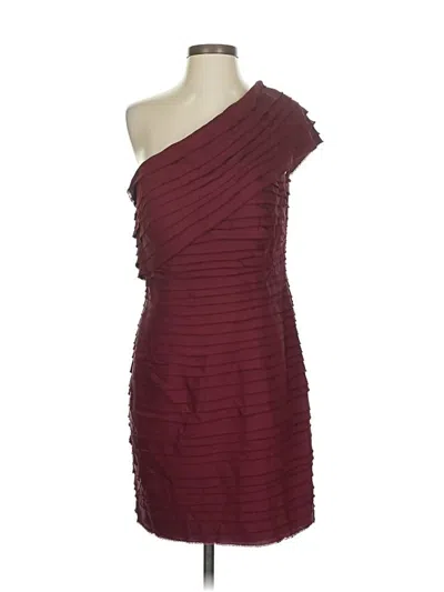 Pre-owned Robert Rodriguez Cocktail Dress In Burgundy
