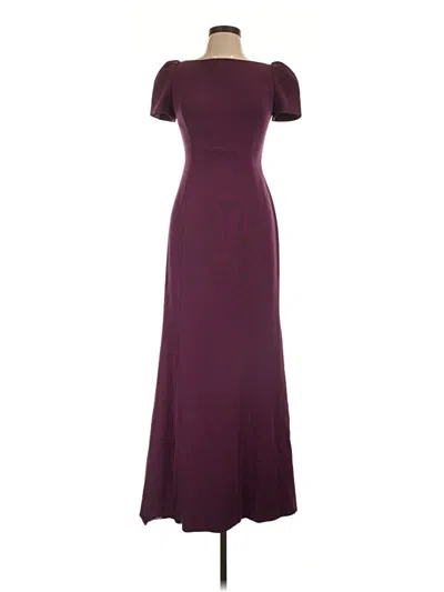 Pre-owned Robert Rodriguez Cocktail Dress In Burgundy