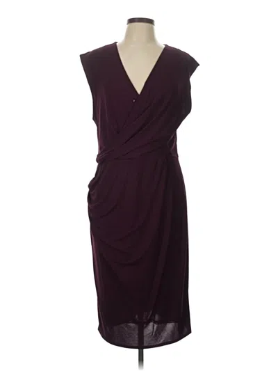 Pre-owned Robert Rodriguez Cocktail Dress In Burgundy
