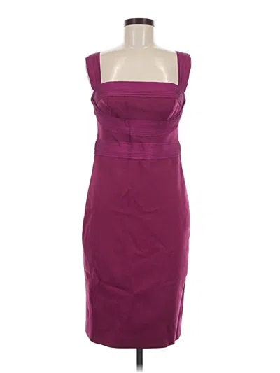 Pre-owned Robert Rodriguez Cocktail Dress In Burgundy