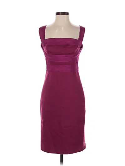 Pre-owned Robert Rodriguez Cocktail Dress In Burgundy