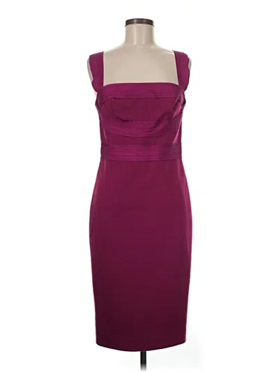 Pre-owned Robert Rodriguez Cocktail Dress In Burgundy