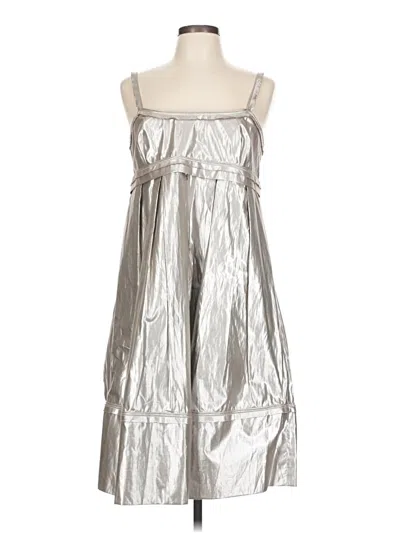 Pre-owned Robert Rodriguez Cocktail Dress In Silver