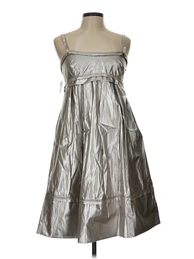 Pre-owned Robert Rodriguez Cocktail Dress In Silver