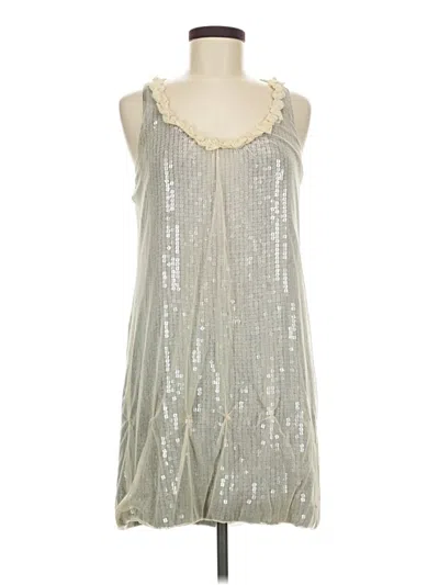 Pre-owned Robert Rodriguez Cocktail Dress In Silver