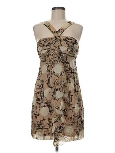 Pre-owned Robert Rodriguez Cocktail Dress In Tan
