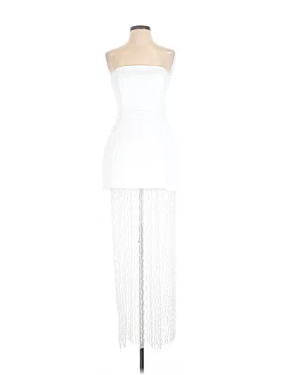 Pre-owned Robert Rodriguez Cocktail Dress In White