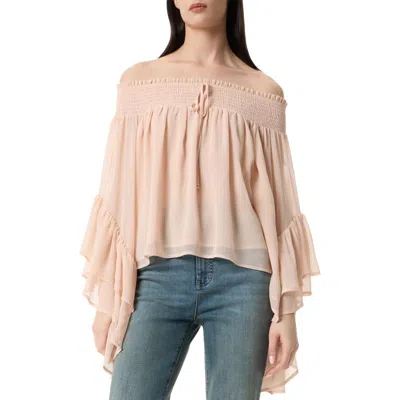 Robert Rodriguez Edith Off The Shoulder Blouse In Neutral