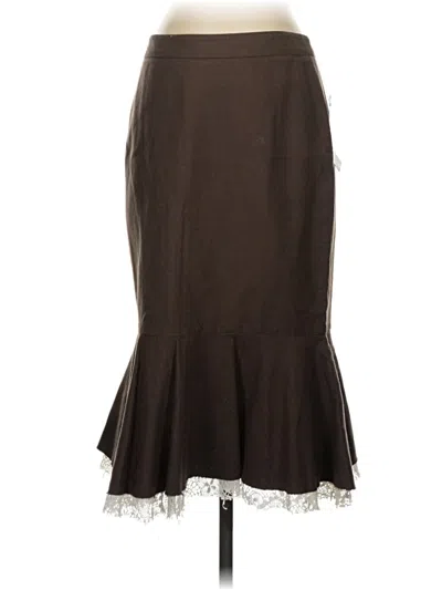 Pre-owned Robert Rodriguez Formal Skirt In Brown