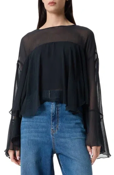 Robert Rodriguez Jada Long Sleeve Top In Black