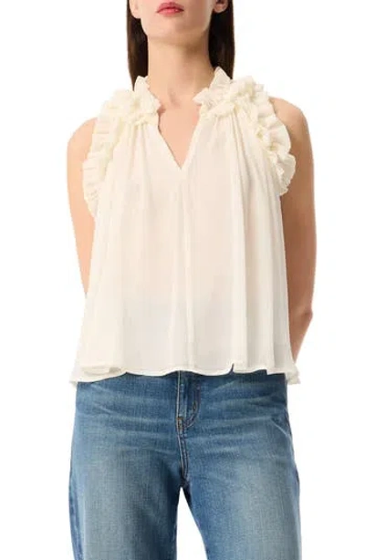 Robert Rodriguez Jean Ruffle Sleeveless Top