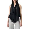 Robert Rodriguez Kellie Volume Halter Top In Black