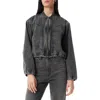 Robert Rodriguez Kendrick Utility Denim Bomber Jacket In Black