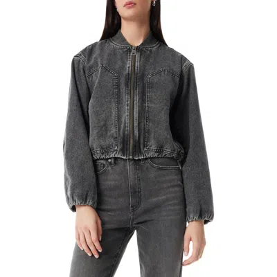 Robert Rodriguez Kendrick Utility Denim Bomber Jacket In Black