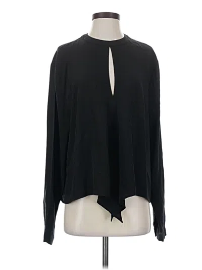 Pre-owned Robert Rodriguez Long Sleeve Blouse In Black
