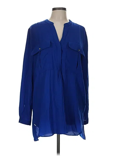 Pre-owned Robert Rodriguez Long Sleeve Blouse In Blue